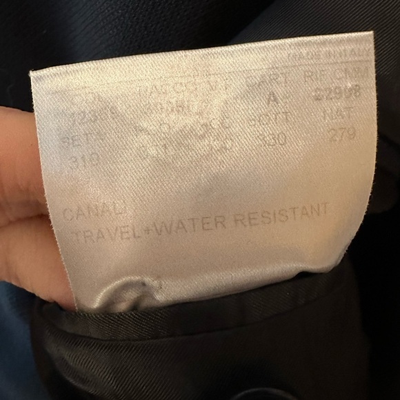 Canali Travel and Water Resistant Dark Charcoal Men's Blazer Cupro 54R - Picture 4 of 6